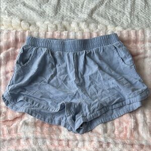 Wild Fable Light Blue High Waist Shorts